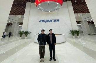 1818vip威尼斯登录集团总裁林成彬赴浪潮商洽深度合作